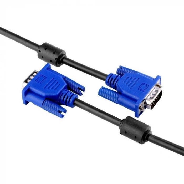 3 Metre VGA Bilgisayar LCD Monitör Projeksiyon DVR Uydu Projeksiyon VGA Görüntü Aktarma Kablosu