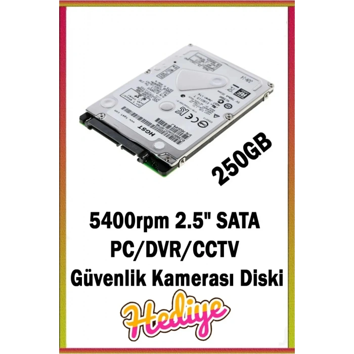 4 Kameralı AHD Set 250GB 3030- 5MP Sony Lensli HD Gece Renkli Güvenlik Kamerası Sistemi -Cepten izle
