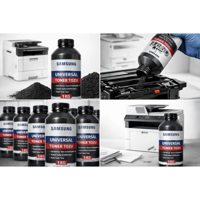 Samsung Universal Toner Tozu 1KG Siyah – Samsung Yazıcı Uyumlu