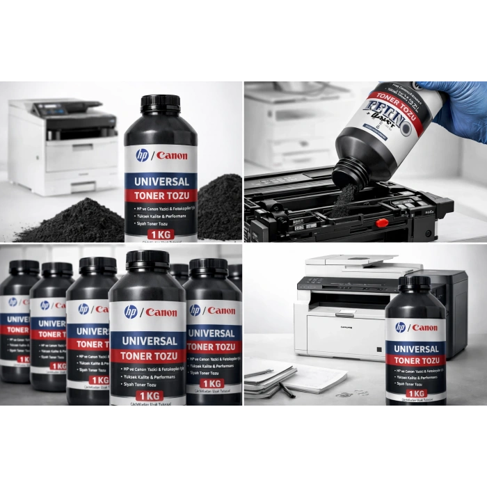 Hp Canon Universal Toner Tozu 1KG Siyah – Hp Canon Yazıcı Uyumlu