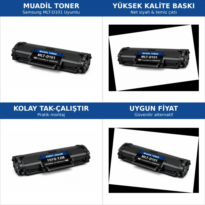 SAMSUNG MLT-D101 Chipli Muadil Dolu TONER- ML-2165/ ML-2165W / SCX-3405/ SCX-3405F