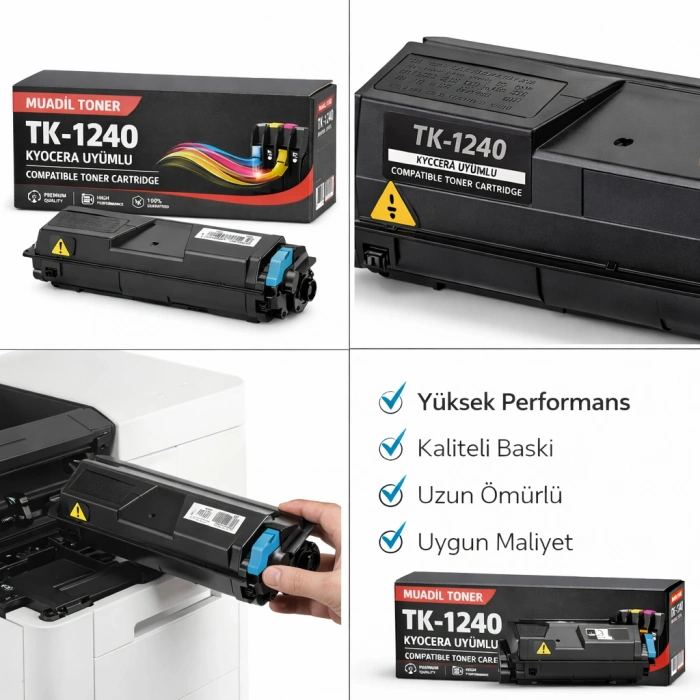 Kyocera TK-1240 - Kyocera MA2000 / MA2000W PA2000 / PA2000W Muadil Dolu Toner