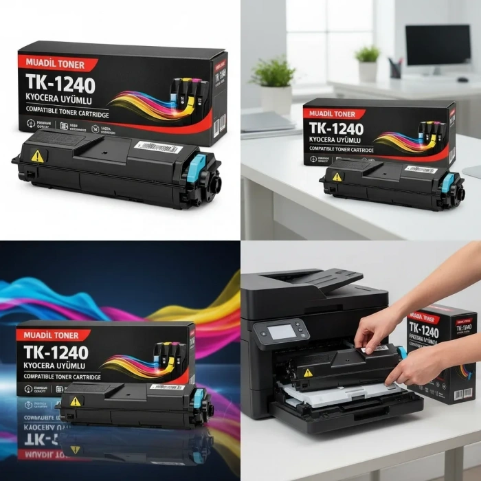 Kyocera TK-1240 - Kyocera MA2000 / MA2000W PA2000 / PA2000W Muadil Dolu Toner