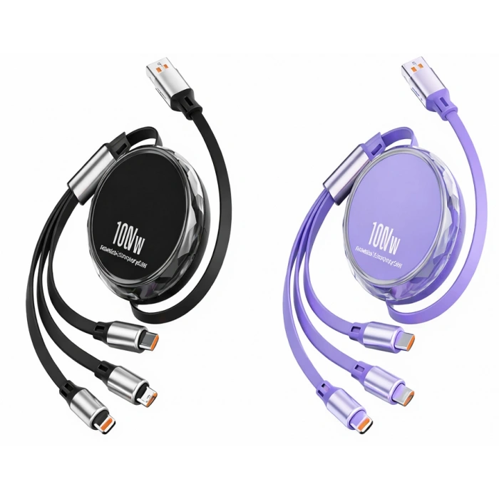 Platoon PL-8936 3in1 USB Şarj ve Data Kablosu (Lightning/Type-C/Micro USB)