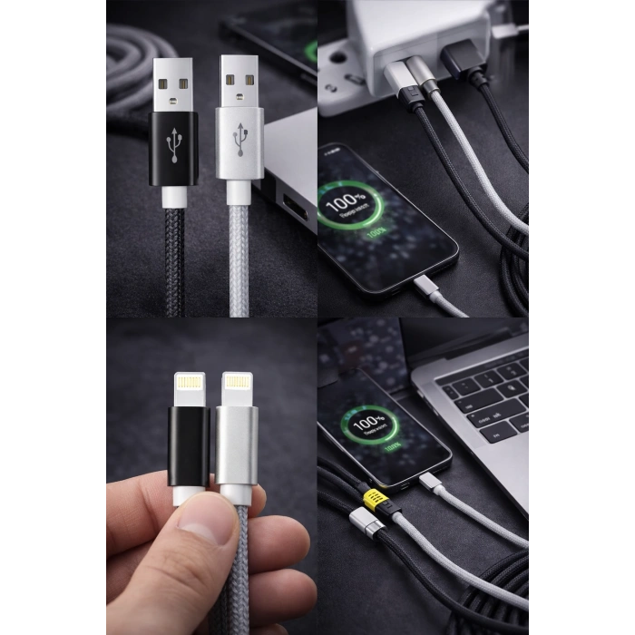 Platoon PL-8930 USB to iPhone Lightning Hızlı Şarj ve Data Kablosu