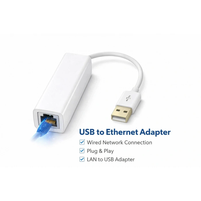 Platoon PL-5665 USB to Ethernet LAN Çevirici Adaptör RJ45 Ağ Dönüştürücü