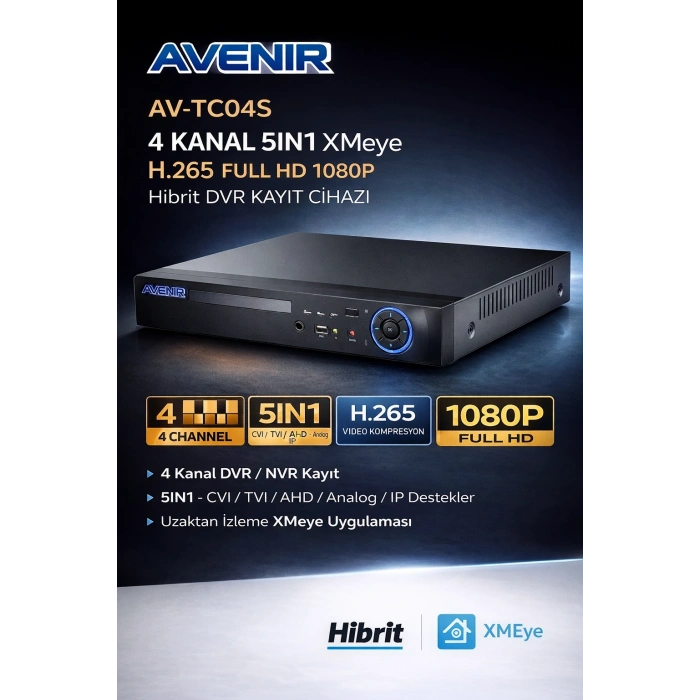 J-TECH 5MP 7070 Renkli Gece Görüşlü 4 Lü Akıllı Güvenlik Kamera Seti – Yüz ve Araç Tanıma