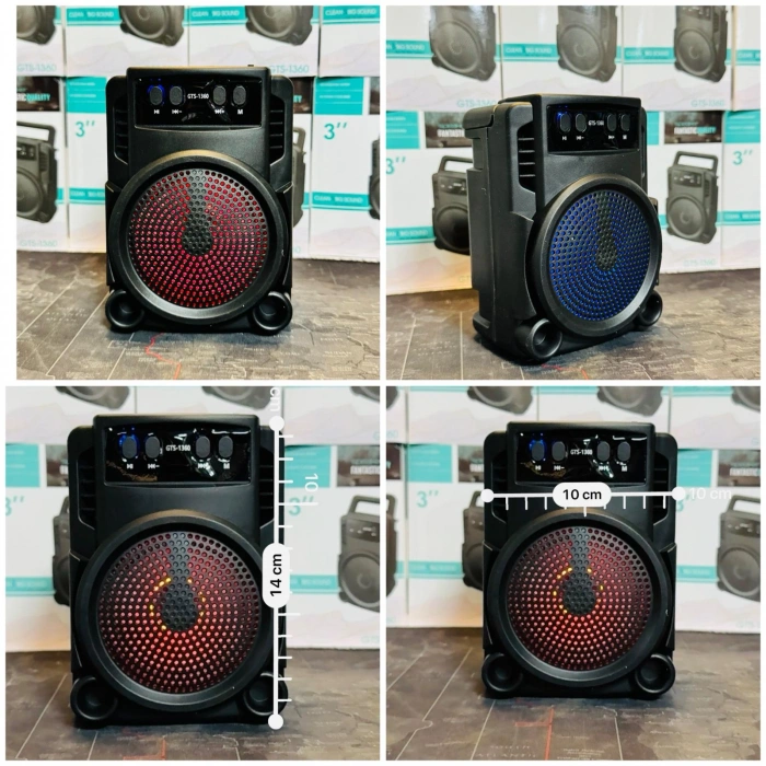 Platoon PL-4689 RGB Işıklı Bluetooth Speaker USB SD Girişli