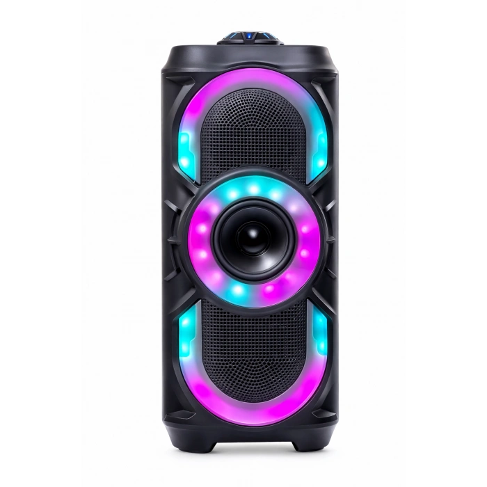 PL-4525 Bluetooth RGB Işıklı Speaker 4x2” – SD & USB Girişli Güçlü Ses Sistemi
