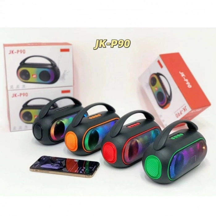 Platoon PL-4693 Bluetooth RGB Işıklı Speaker BT / USB / SD Kart Girişli Taşınabilir Hoparlör