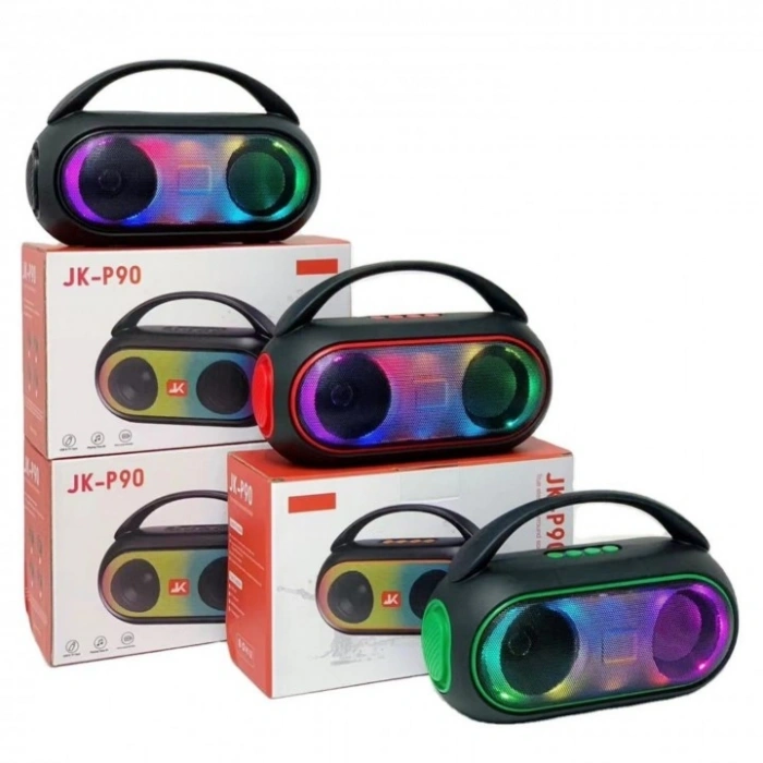 Platoon PL-4693 Bluetooth RGB Işıklı Speaker BT / USB / SD Kart Girişli Taşınabilir Hoparlör