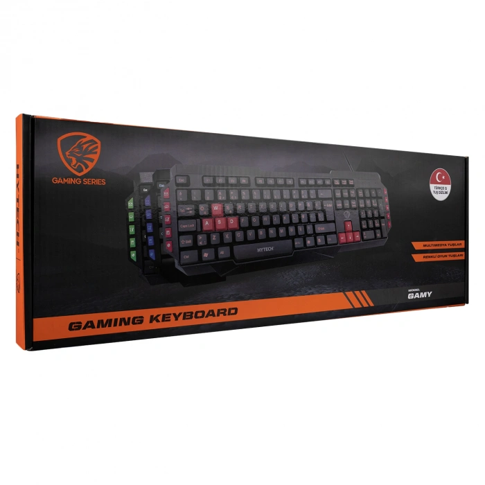 Hytech HYK-46 GAMY Siyah USB Kırmızı Tuşlu Q Gaming Oyuncu Klavyesi