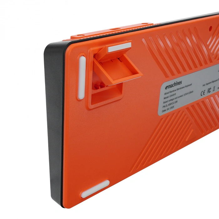 Acer eMachines EAK810 Bej/Siyah/Turuncu USB Rainbow Aydınlatmalı Mini Q Standart Klavye