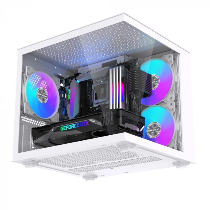 Hiper Akvaryum Cube 3X RGB FAN M-ATX Gaming Bilgisayar Kasası