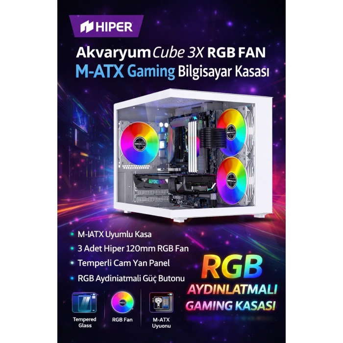 J-TECH Blood i5 3470 16GB RAM 256GB SSD GDDR5 R7240 4GB 24 Curved Akvaryum Gaming Oyuncu Bilgisayarı