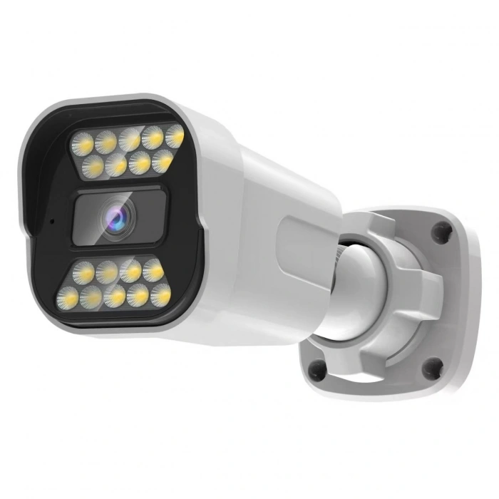 J-TECH JT-1818 UltraHD 5MP Sesli IP Bullet Kamera | PoE | 18 LED | 3.6mm | Gece-Gündüz Renkli