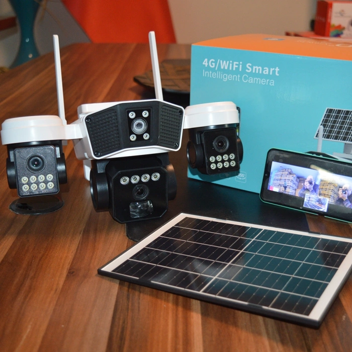 X5Tech RX-95WS 3 Kameralı Solar WiFi PTZ IP Sesli Akıllı Güvenlik Kamera ( 3+3+3 MP )