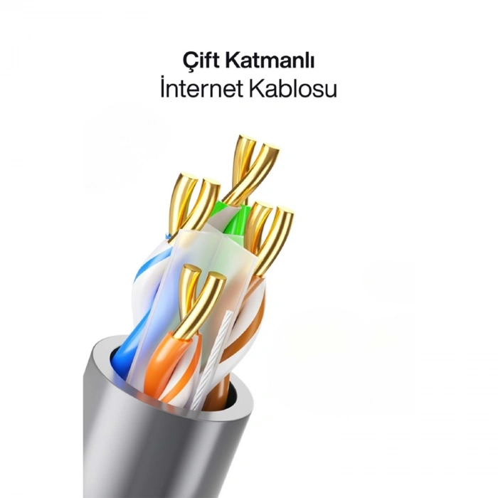 MPIA NC-1 Outdoor 305 Metre CAT6 FTP Dört Katmanlı Dış Ortam Network İnternet Kablosu