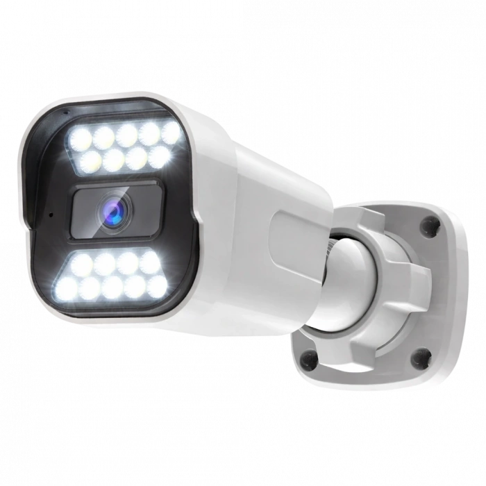 J-TECH JT-1818 UltraHD 5MP Sesli IP Bullet Kamera | PoE | 18 LED | 3.6mm | Gece-Gündüz Renkli