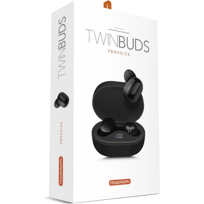 Powerway Twinbunds – Siyah Kulakiçi Bluetooth Kulaklık TWS