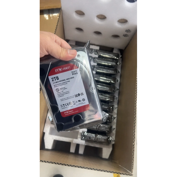 2TB 7/24 5400RPM 3.5 SATA 3 6Gbit/s 64MB Güvenlik Diski Harddisk (FNKVİSİON FNK20)