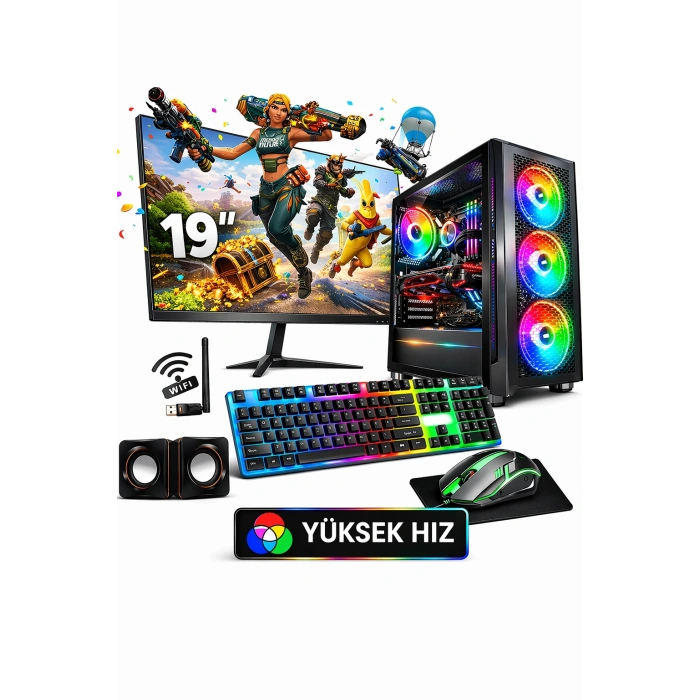 J-TECH InnoVare i5 3470 16GB RAM 256GB SSD 19 inç FHD Monitör Wi-Fi Masaüstü Bilgisayar