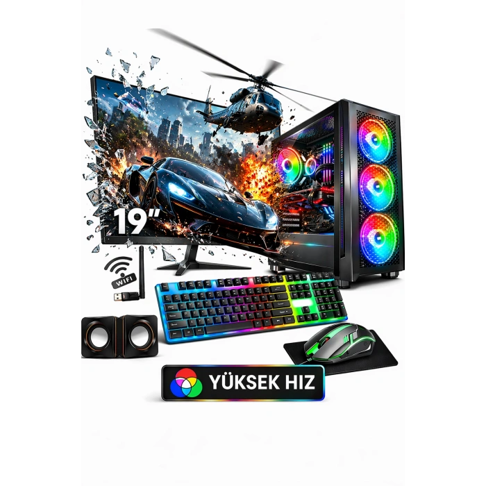 J-TECH Arya i5 6500TE 3.30GHz 8GB RAM 128GB SSD 19 Masaüstü Bilgisayar