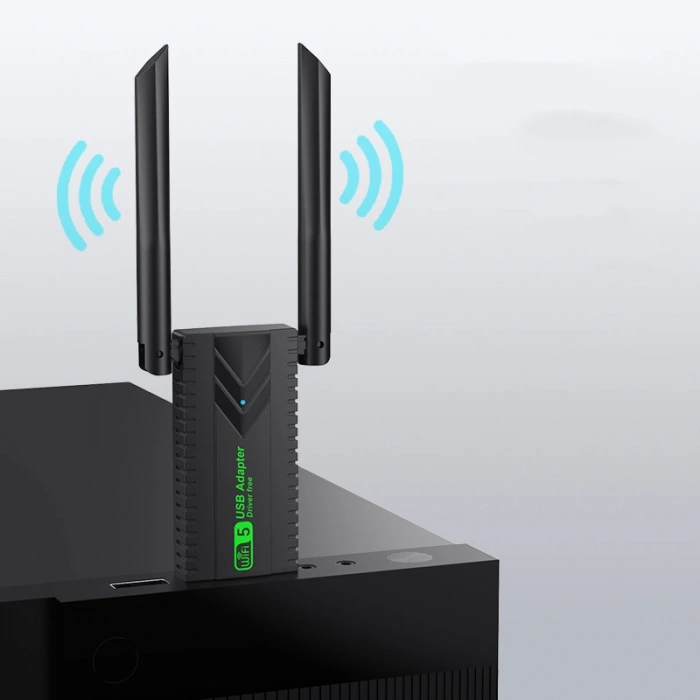 Everest EVERLINK EWA600 600Mbps 2.4GHz/5GHz WIFI-5 AC600 RTL8811 2*2dBi Antenli Usb Kablosuz Adaptör