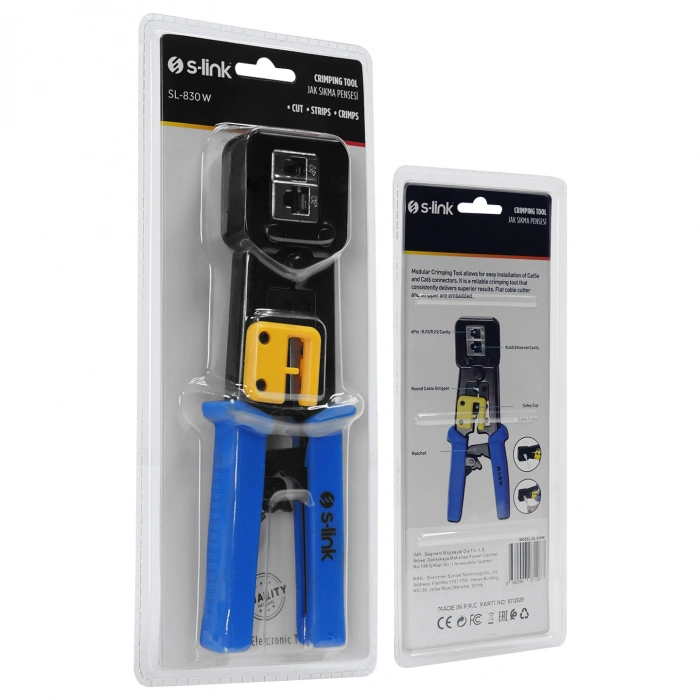 S-link SL-830W RJ45/RJ11 Yeni Nesil İkili Pense