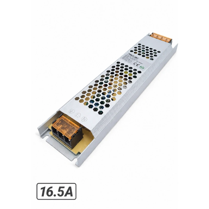 Aqua AU-1550 12V 16.5A Amper 200W Metal Güvenlik Kamera Şerit Led Adaptör Trafo