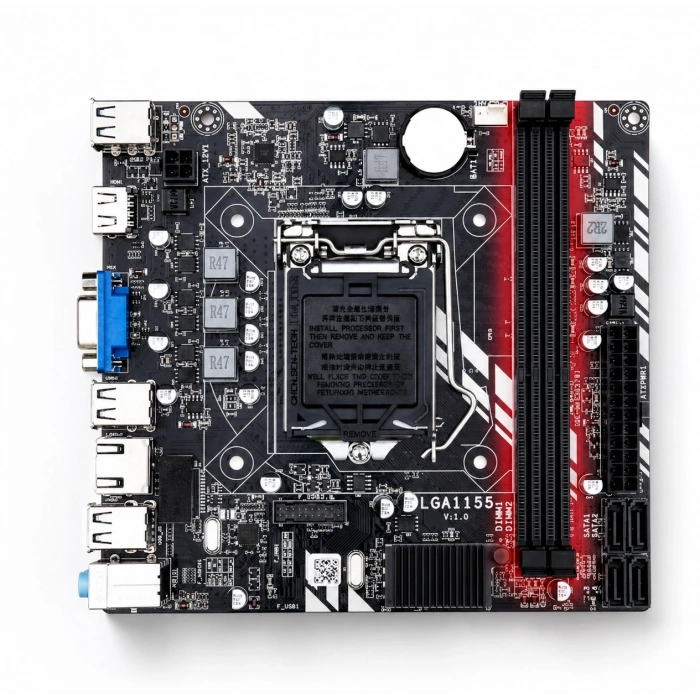 J-TECH i7 2600 | 8GB RAM | FAN | H61 | Bundle Anakart Komple Set H61.i78GB