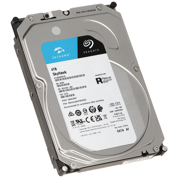 Seagate SKYHAWK 4TB 3,5 SATA III 6Gbit/s 256MB 7/24 Güvenlik Kamerası Diski ST4000VX016