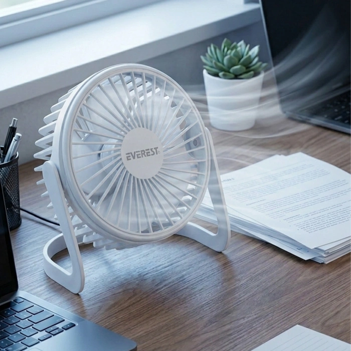 Everest EFN-505 Masaüstü Beyaz Usb Fan