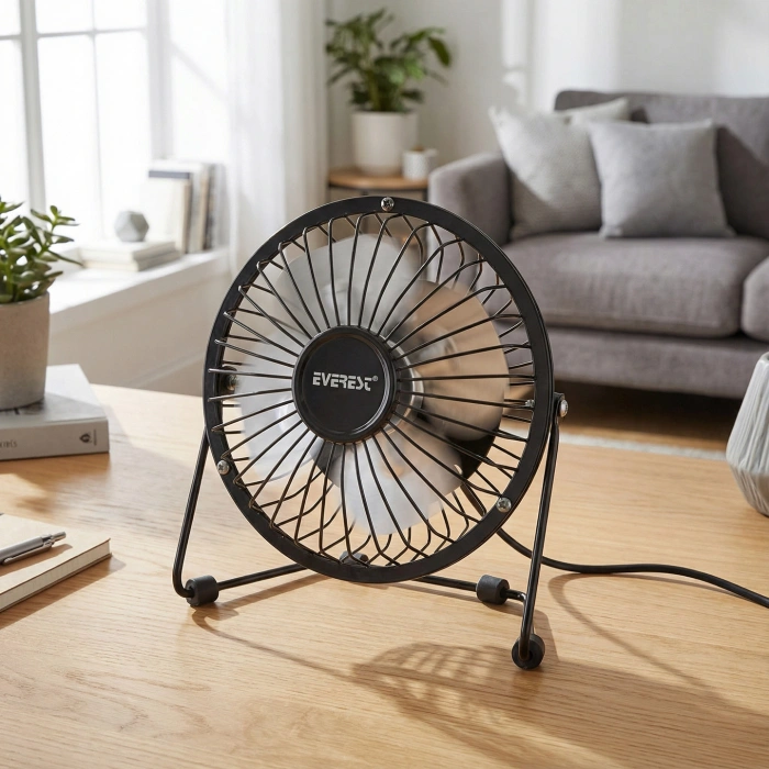 Everest EFN-482 Masaüstü Metal Siyah Usb Fan