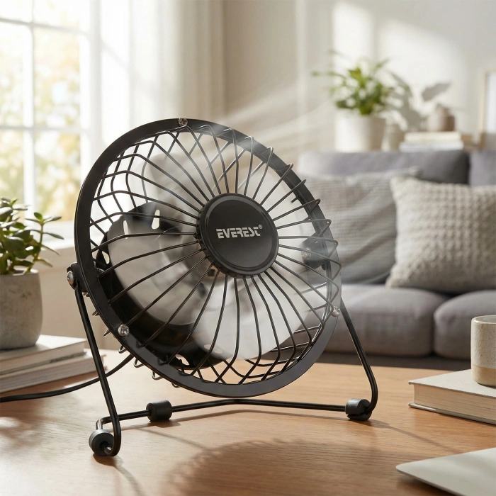 Everest EFN-482 Masaüstü Metal Siyah Usb Fan