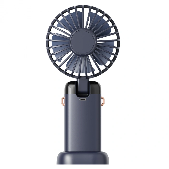 Asonic AFN28 Lacivert 500mAh 3 Kademe Dijital Göstergeli Katlanabilir Mini USB Fan