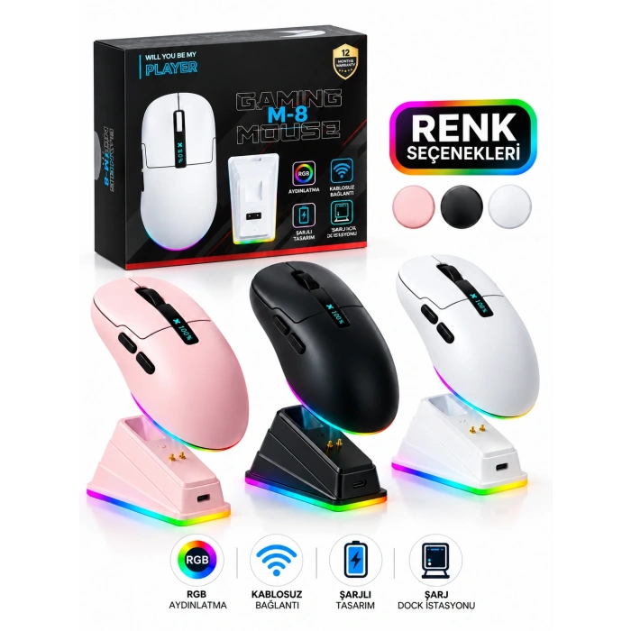 PLATOON PL-1872 Şarjlı Wireless Mouse – Kablosuz Ergonomik ve Pratik Kullanım