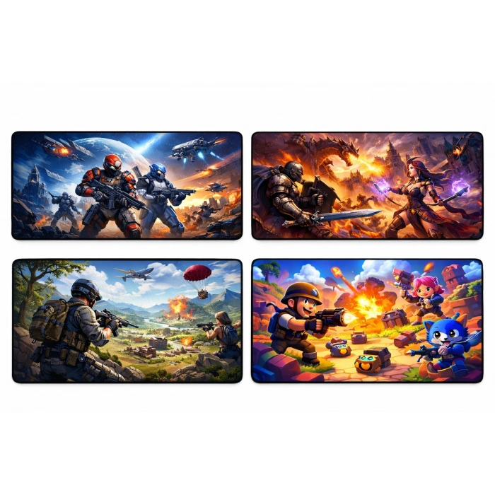 70x30 Cm 13 DESEN 3MM KAYMAZ MOUSE PAD