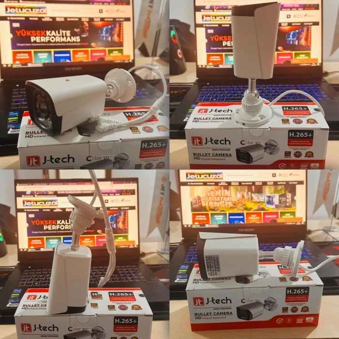 8 Kameralı AHD Set 500GB 3030- 5MP Sony Lensli HD Gece Renkli Güvenlik Kamerası Sistemi -Cepten izle