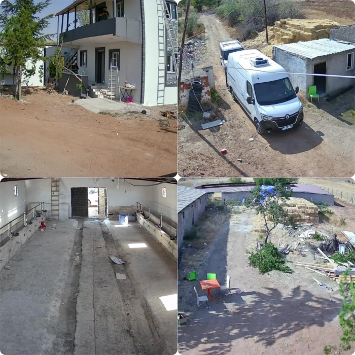 8 Kameralı IP Set 500GB 9090 5MP Mikrofonlu HD Gece Renkli Güvenlik Kamerası Sistemi -Cepten izle