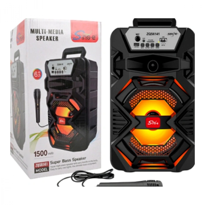 Platoon PL-4811 Bluetooth Speaker 6.5 İnç RGB Işıklı USB SD Mikrofonlu Hoparlör