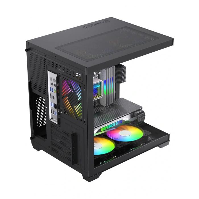 J-TECH G399 i5 3470 16GB 256GB SSD GDDR5 R7240 4GB Oyuncu Akvaryum Cube Gaming Masaüstü Bilgisayar