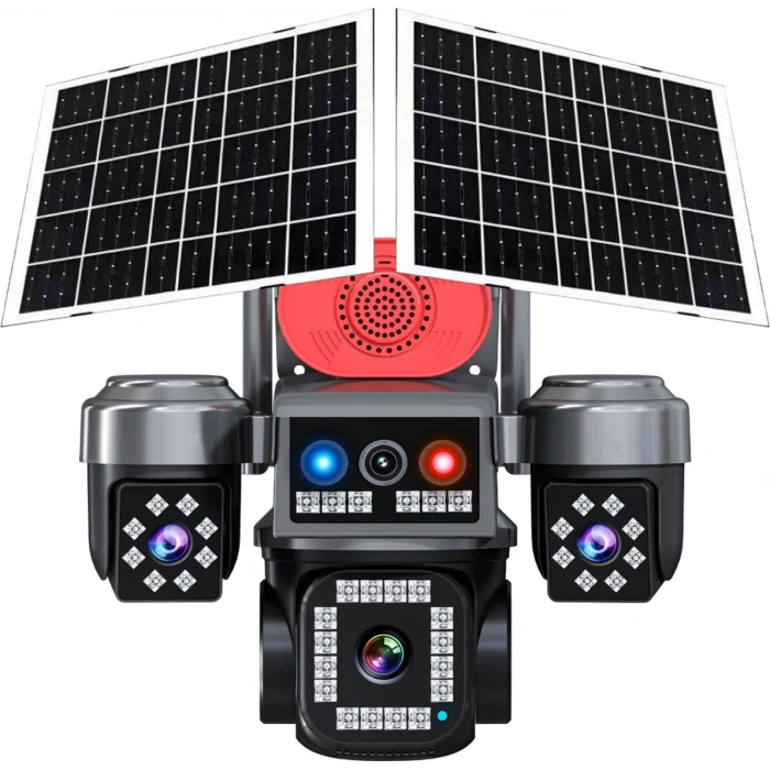 HiEasy APP 4 Kamera 12MP 4K AOV eSİM 4G Gece Renkli Görüş İnsan Takibi Solar PTZ Akıllı Kamera