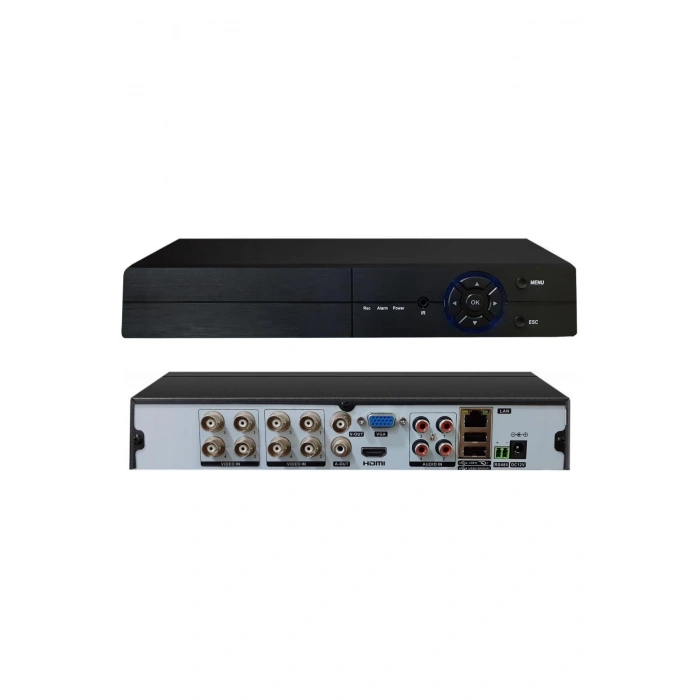 Avenir AV-TC08GM 8 Kanal 5MP 5IN1 XMeye H.265 Full HD 1080P Hibrit DVR Kayıt Cihazı