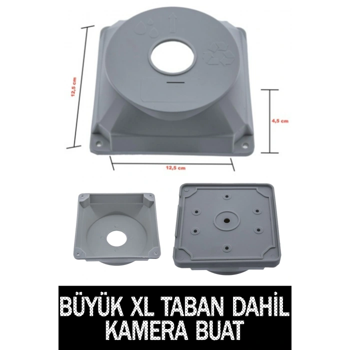 Büyük BOY Taban Dahil XL Güvenlik Kamera Montaj Buatı Junction Box