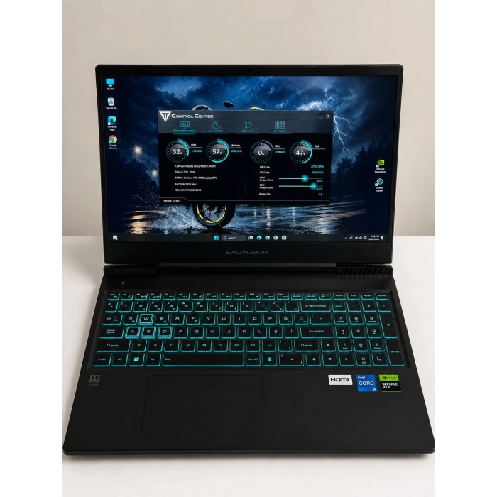 Casper Excalibur G770.1245-8EJ0T-B Intel Core i5 RTX3050 16GB/500GB SSD Oyuncu Laptop ( 2.el )