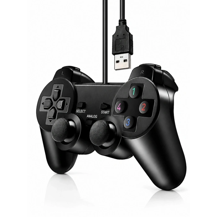 Platoon PL-2596 PC Uyumlu Titreşimli Joystick Oyun Kolu Gamepad