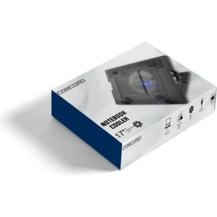 Concord C-882 5 Kademeli Oyuncu Gaming Laptop Soğutucu Stand Cooler 1x 14cm Fan