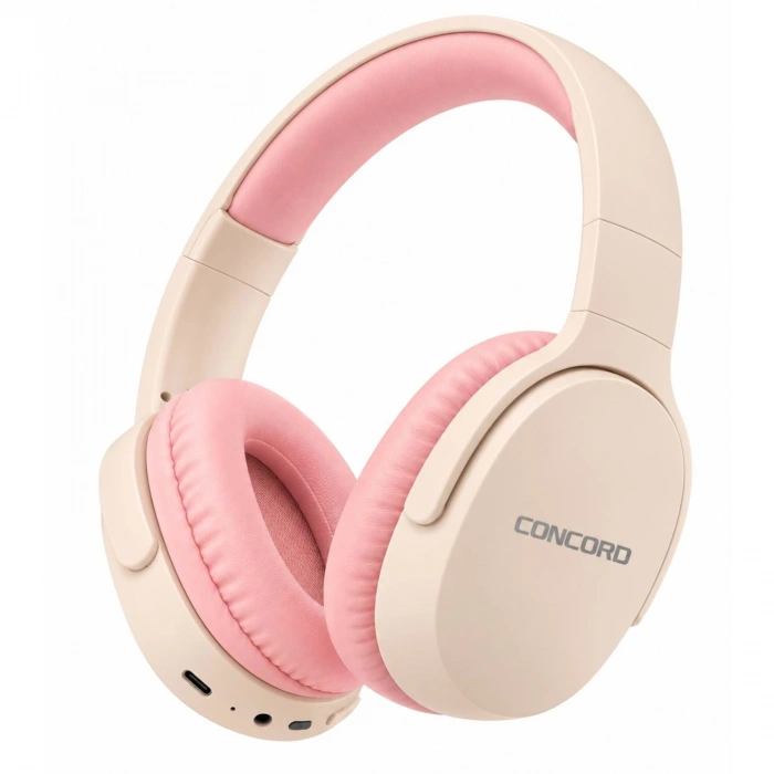 CONCORD C-930 Bluetooth Kablosuz Kulaklık BT/TF Destekli Headset Pembe