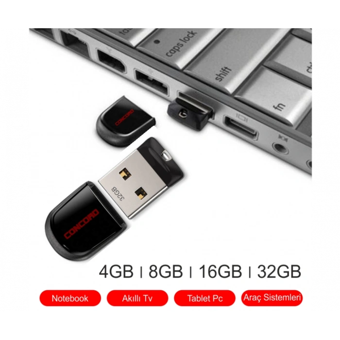 Concord C-UML32 32GB Mini Lite Usb Flash Bellek